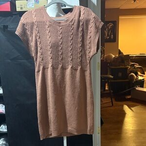 Womens, EUC womens’ a dusty rose color sweater dress. W Sz M stretchy